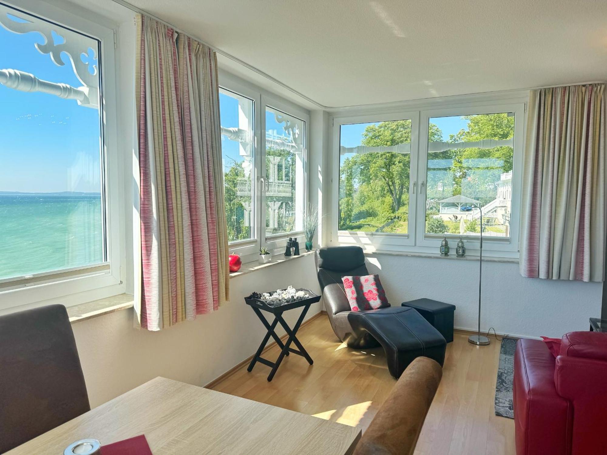Villa Seeblick - Ferienwohnung 407 ザスニッツ エクステリア 写真