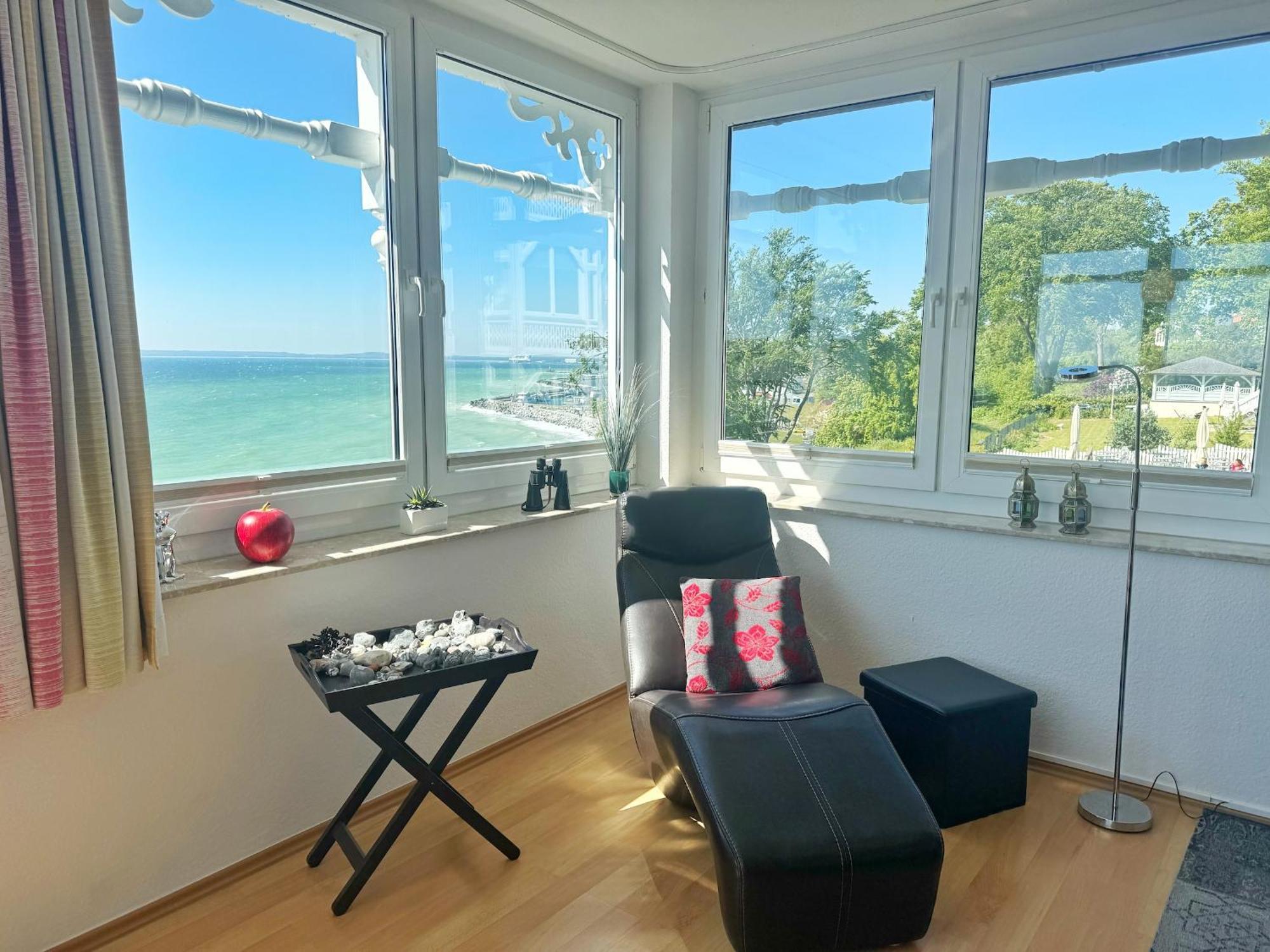 Villa Seeblick - Ferienwohnung 407 ザスニッツ エクステリア 写真